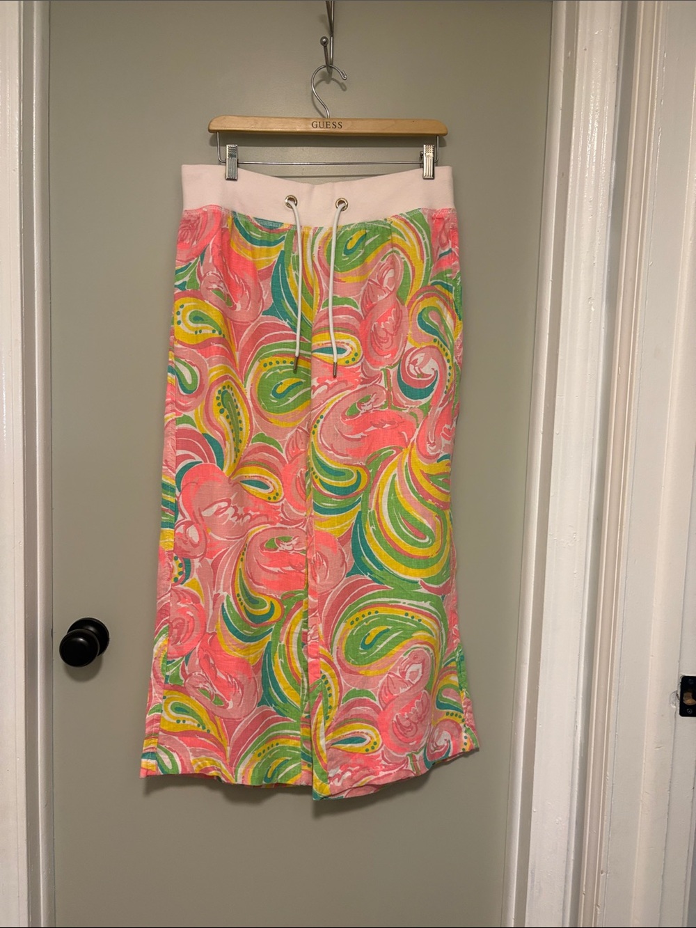 Lily Pulitzer wide leg linen beach pants. Size L